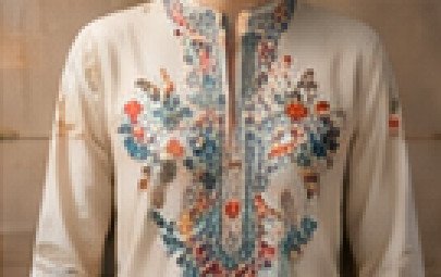 Kurta with Kashmiri embroidery
